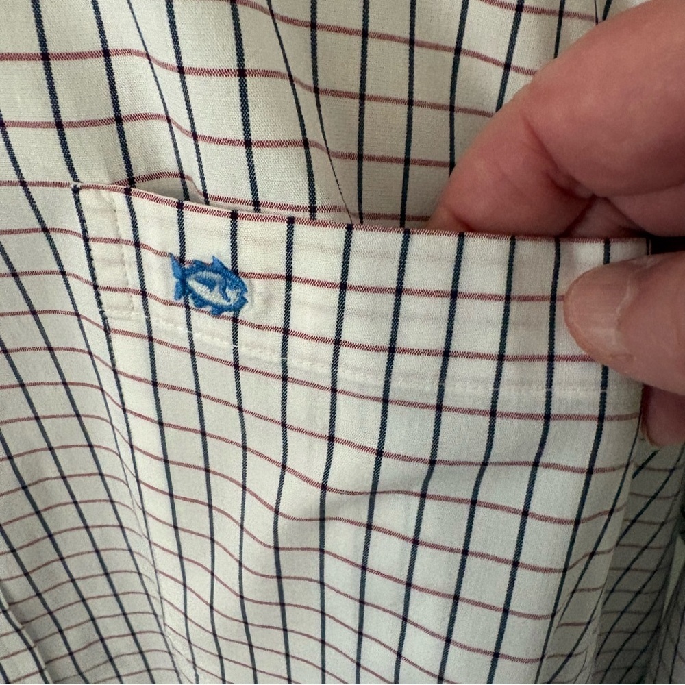Southern Tide Long Sleeve Estate Check Sport Shirt. Size XL. - Picture 4 of 9